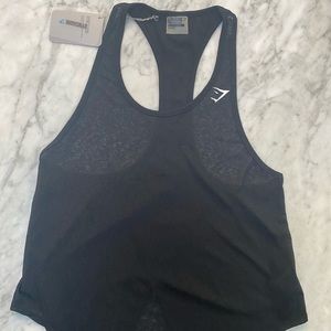 GymShark Sheer Black Tank Top